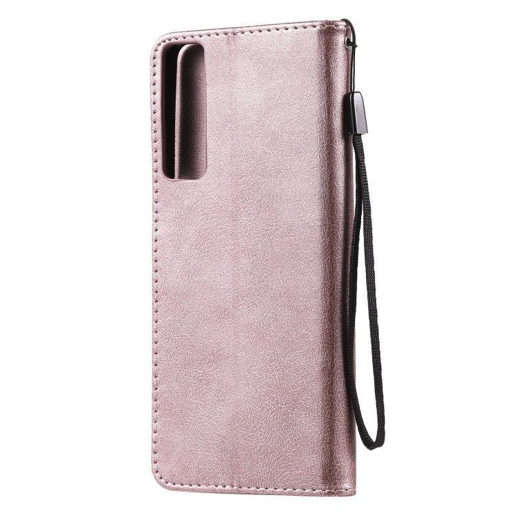 For LG Stylo 7 5G / 4G Solid Color Horizontal Flip Protective Leather Case with Holder & Card Slots & Wallet & Photo Frame & Lanyard