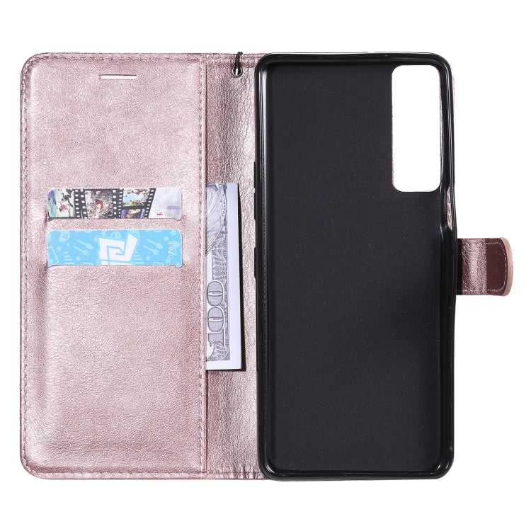 For LG Stylo 7 5G / 4G Solid Color Horizontal Flip Protective Leather Case with Holder & Card Slots & Wallet & Photo Frame & Lanyard