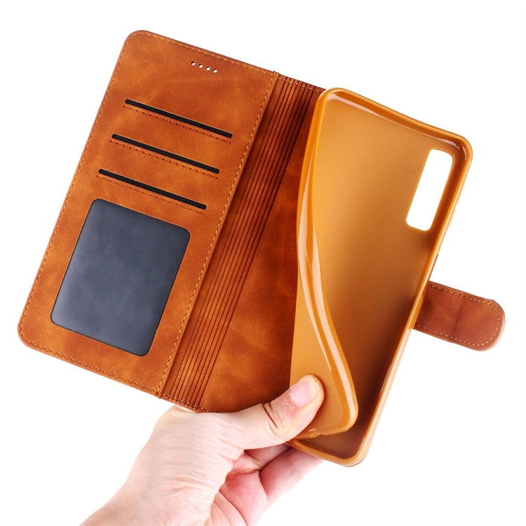 For Galaxy A7 (2018) Diaobaolee Pure Fresh Texture Horizontal Flip Leather Case, with Holder & Card Slot & Wallet & Photo Frame