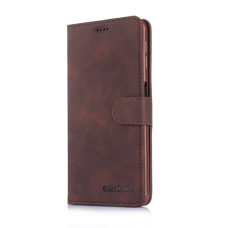 For Galaxy A7 (2018) Diaobaolee Pure Fresh Texture Horizontal Flip Leather Case, with Holder & Card Slot & Wallet & Photo Frame