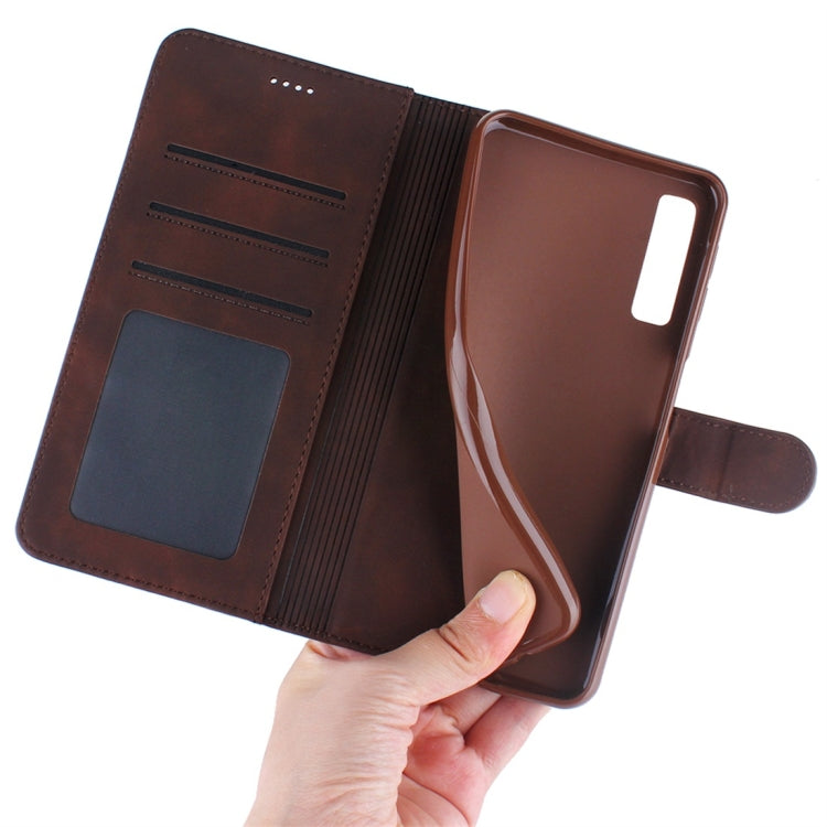 For Galaxy A7 (2018) Diaobaolee Pure Fresh Texture Horizontal Flip Leather Case, with Holder & Card Slot & Wallet & Photo Frame