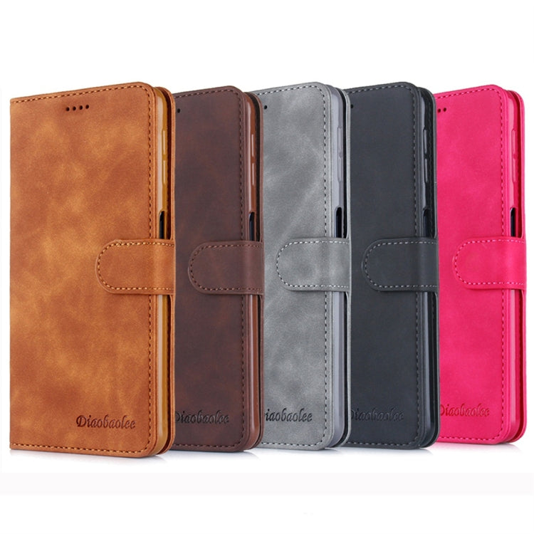 For Galaxy A7 (2018) Diaobaolee Pure Fresh Texture Horizontal Flip Leather Case, with Holder & Card Slot & Wallet & Photo Frame
