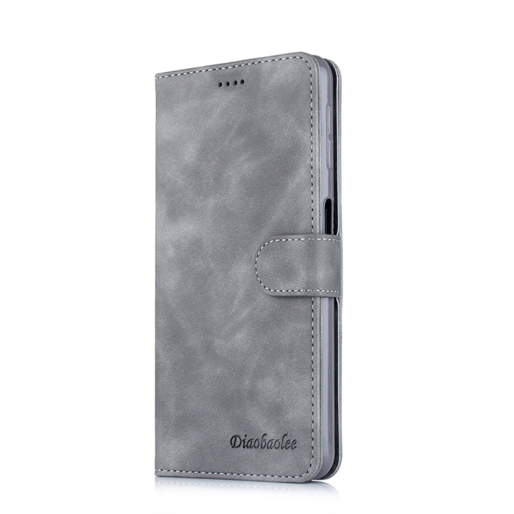 For Galaxy A7 (2018) Diaobaolee Pure Fresh Texture Horizontal Flip Leather Case, with Holder & Card Slot & Wallet & Photo Frame