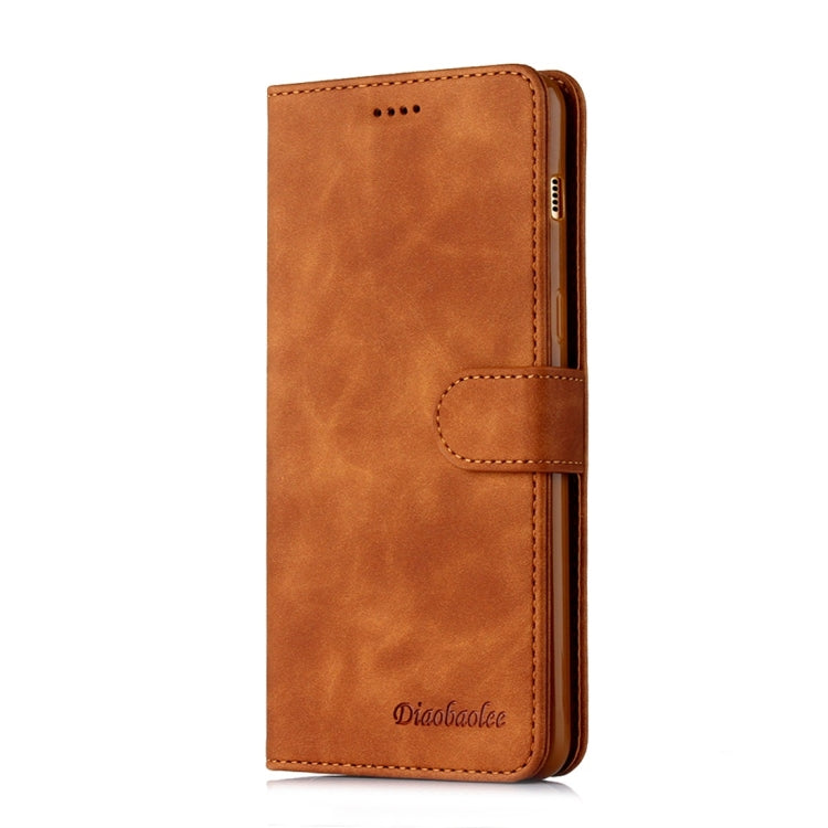 For Galaxy A8 (2018) Diaobaolee Pure Fresh Texture Horizontal Flip Leather Case, with Holder & Card Slot & Wallet & Photo Frame