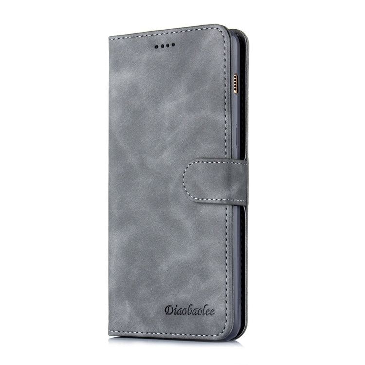For Galaxy A8 (2018) Diaobaolee Pure Fresh Texture Horizontal Flip Leather Case, with Holder & Card Slot & Wallet & Photo Frame