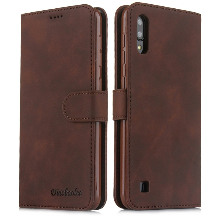 For Galaxy A10 / M10 Diaobaolee Pure Fresh Texture Horizontal Flip Leather Case, with Holder & Card Slot & Wallet & Photo Frame