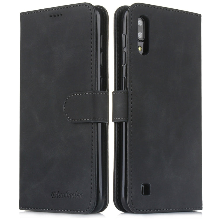 For Galaxy A10 / M10 Diaobaolee Pure Fresh Texture Horizontal Flip Leather Case, with Holder & Card Slot & Wallet & Photo Frame