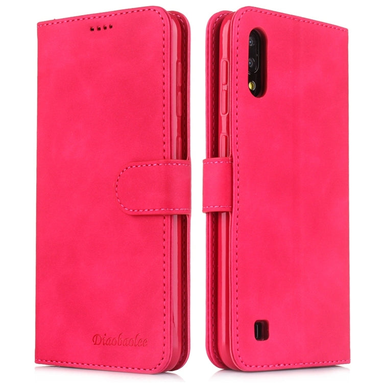 For Galaxy A10 / M10 Diaobaolee Pure Fresh Texture Horizontal Flip Leather Case, with Holder & Card Slot & Wallet & Photo Frame