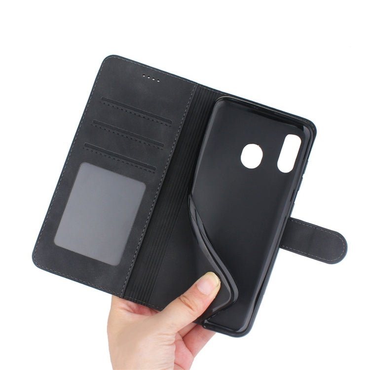 For Galaxy A20 / A30 Diaobaolee Pure Fresh Texture Horizontal Flip Leather Case, with Holder & Card Slot & Wallet & Photo Frame