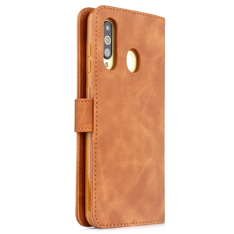 For Galaxy A20s Diaobaolee Pure Fresh Texture Horizontal Flip Leather Case, with Holder & Card Slot & Wallet & Photo Frame