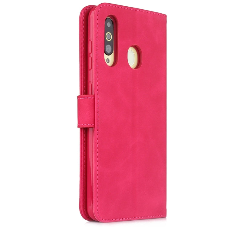 For Galaxy A20s Diaobaolee Pure Fresh Texture Horizontal Flip Leather Case, with Holder & Card Slot & Wallet & Photo Frame