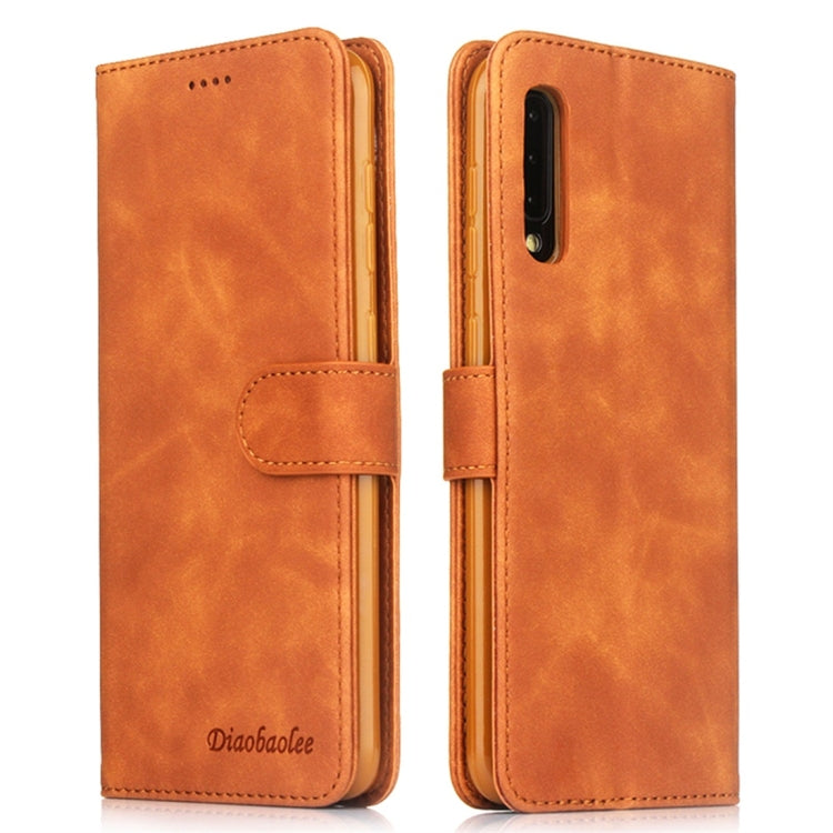For Galaxy A30s / A50s Diaobaolee Pure Fresh Texture Horizontal Flip Leather Case, with Holder & Card Slot & Wallet & Photo Frame