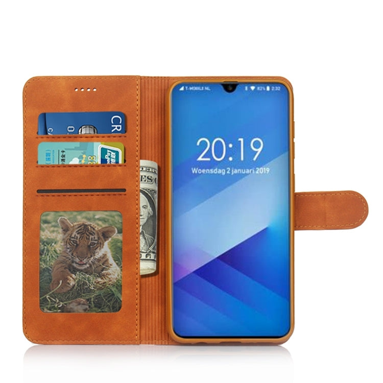 For Galaxy A30s / A50s Diaobaolee Pure Fresh Texture Horizontal Flip Leather Case, with Holder & Card Slot & Wallet & Photo Frame