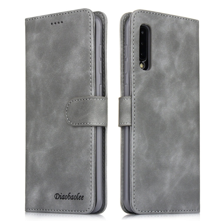 For Galaxy A30s / A50s Diaobaolee Pure Fresh Texture Horizontal Flip Leather Case, with Holder & Card Slot & Wallet & Photo Frame