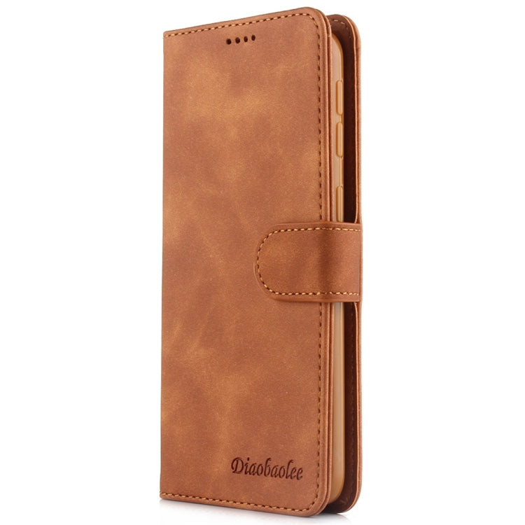 For Galaxy A40 Diaobaolee Pure Fresh Texture Horizontal Flip Leather Case, with Holder & Card Slot & Wallet & Photo Frame