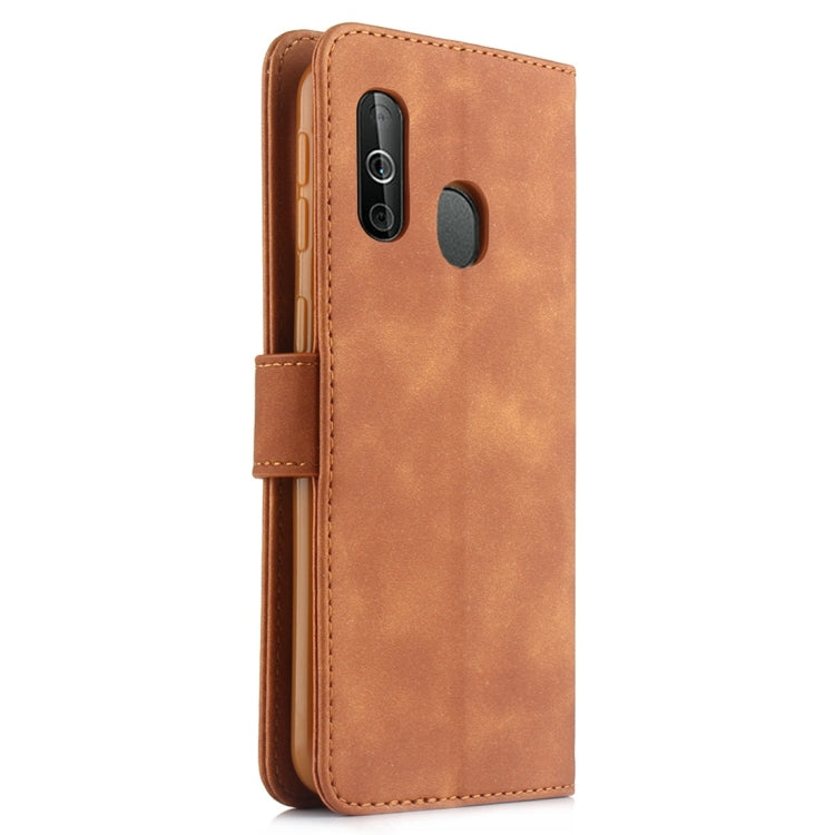 For Galaxy A40 Diaobaolee Pure Fresh Texture Horizontal Flip Leather Case, with Holder & Card Slot & Wallet & Photo Frame