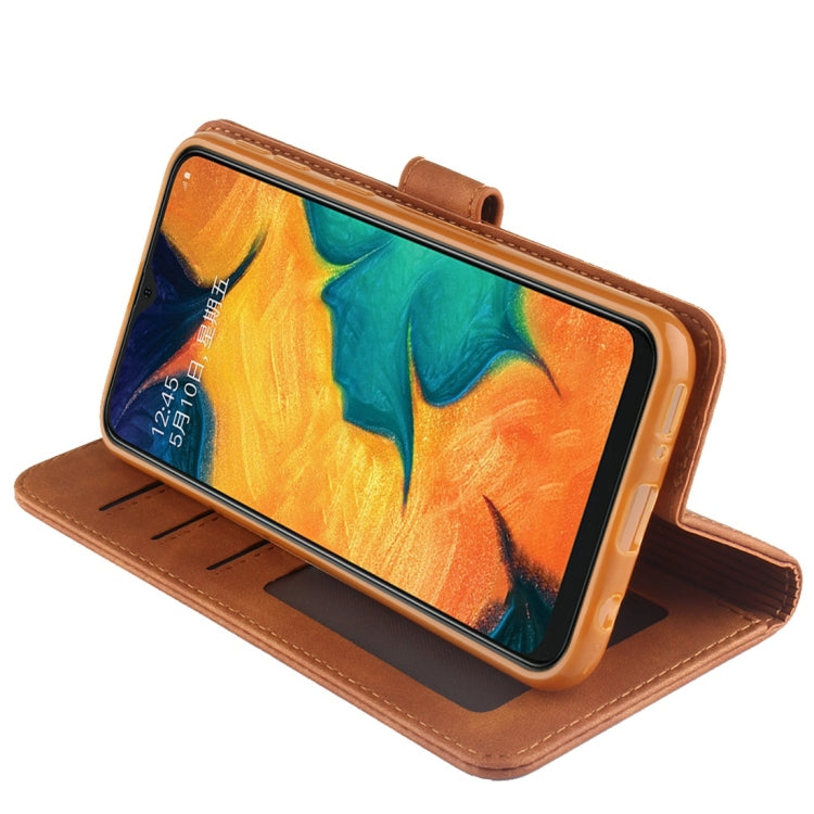 For Galaxy A40 Diaobaolee Pure Fresh Texture Horizontal Flip Leather Case, with Holder & Card Slot & Wallet & Photo Frame