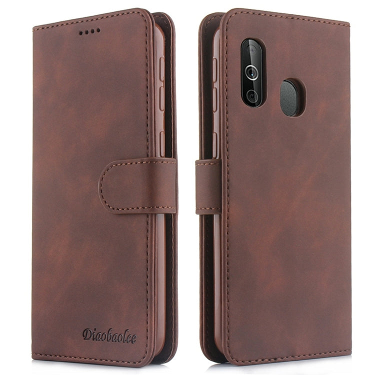 For Galaxy A40 Diaobaolee Pure Fresh Texture Horizontal Flip Leather Case, with Holder & Card Slot & Wallet & Photo Frame