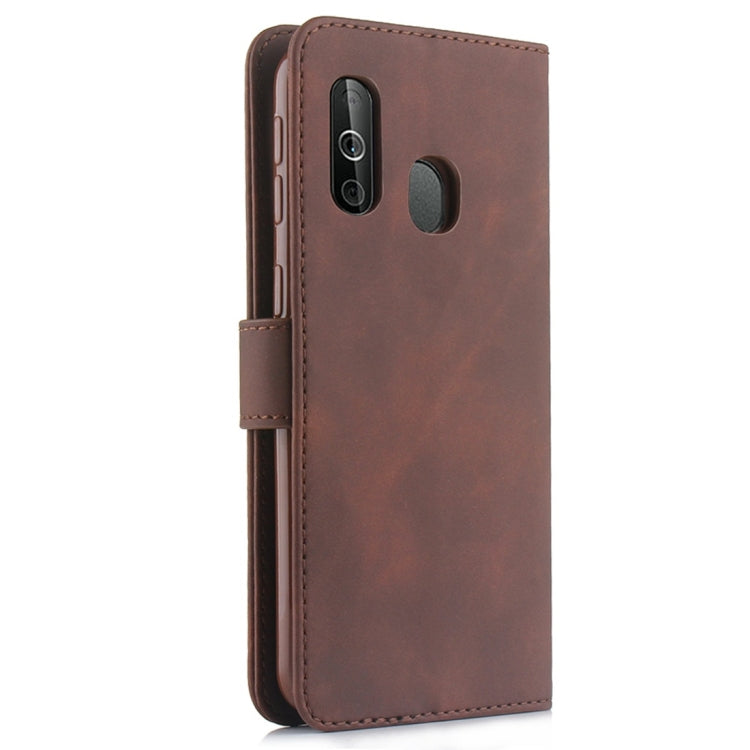 For Galaxy A40 Diaobaolee Pure Fresh Texture Horizontal Flip Leather Case, with Holder & Card Slot & Wallet & Photo Frame