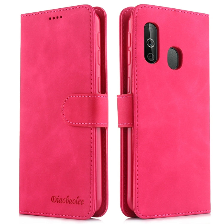 For Galaxy A40 Diaobaolee Pure Fresh Texture Horizontal Flip Leather Case, with Holder & Card Slot & Wallet & Photo Frame