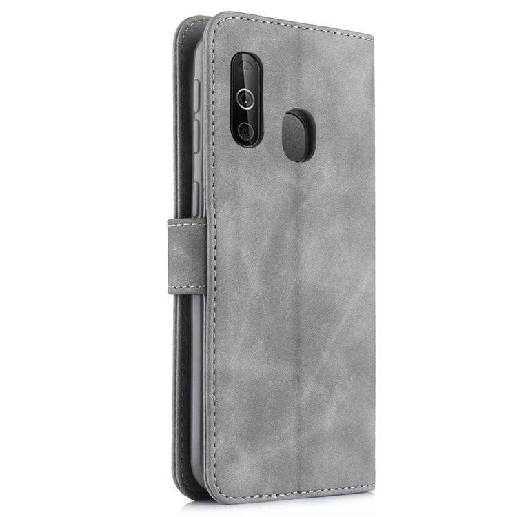 For Galaxy A40 Diaobaolee Pure Fresh Texture Horizontal Flip Leather Case, with Holder & Card Slot & Wallet & Photo Frame