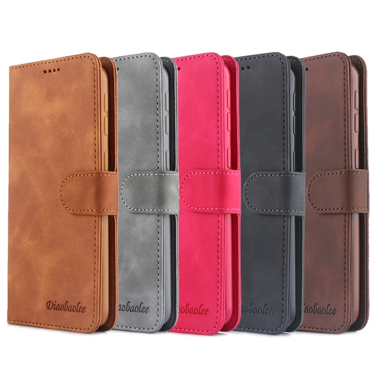 For Galaxy A40 Diaobaolee Pure Fresh Texture Horizontal Flip Leather Case, with Holder & Card Slot & Wallet & Photo Frame