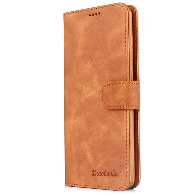 For Galaxy A40s / M30 Diaobaolee Pure Fresh Texture Horizontal Flip Leather Case, with Holder & Card Slot & Wallet & Photo Frame