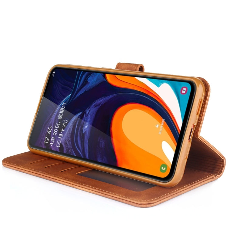 For Galaxy A40s / M30 Diaobaolee Pure Fresh Texture Horizontal Flip Leather Case, with Holder & Card Slot & Wallet & Photo Frame