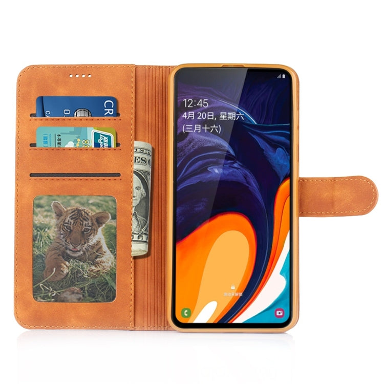 For Galaxy A40s / M30 Diaobaolee Pure Fresh Texture Horizontal Flip Leather Case, with Holder & Card Slot & Wallet & Photo Frame