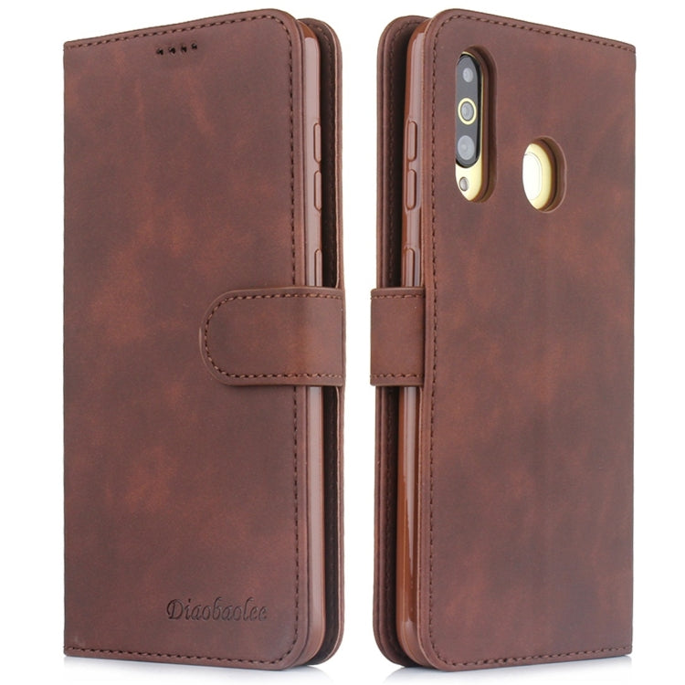 For Galaxy A40s / M30 Diaobaolee Pure Fresh Texture Horizontal Flip Leather Case, with Holder & Card Slot & Wallet & Photo Frame