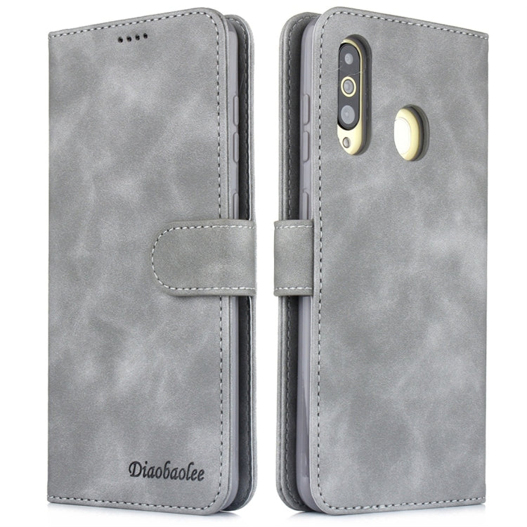 For Galaxy A40s / M30 Diaobaolee Pure Fresh Texture Horizontal Flip Leather Case, with Holder & Card Slot & Wallet & Photo Frame