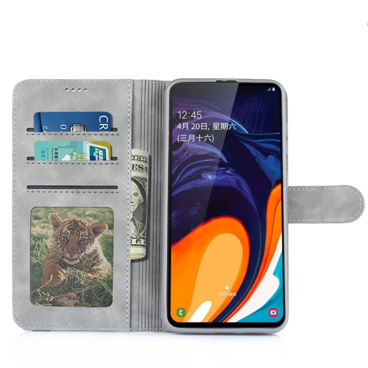 For Galaxy A40s / M30 Diaobaolee Pure Fresh Texture Horizontal Flip Leather Case, with Holder & Card Slot & Wallet & Photo Frame