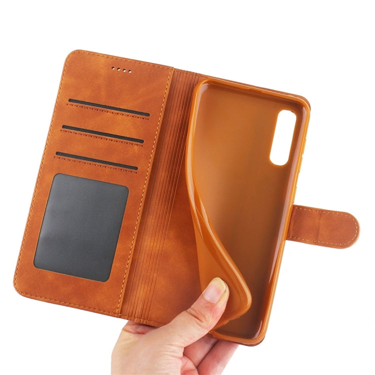 For Galaxy A50 Diaobaolee Pure Fresh Texture Horizontal Flip Leather Case, with Holder & Card Slot & Wallet & Photo Frame