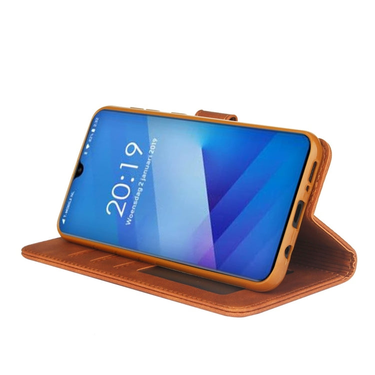 For Galaxy A50 Diaobaolee Pure Fresh Texture Horizontal Flip Leather Case, with Holder & Card Slot & Wallet & Photo Frame