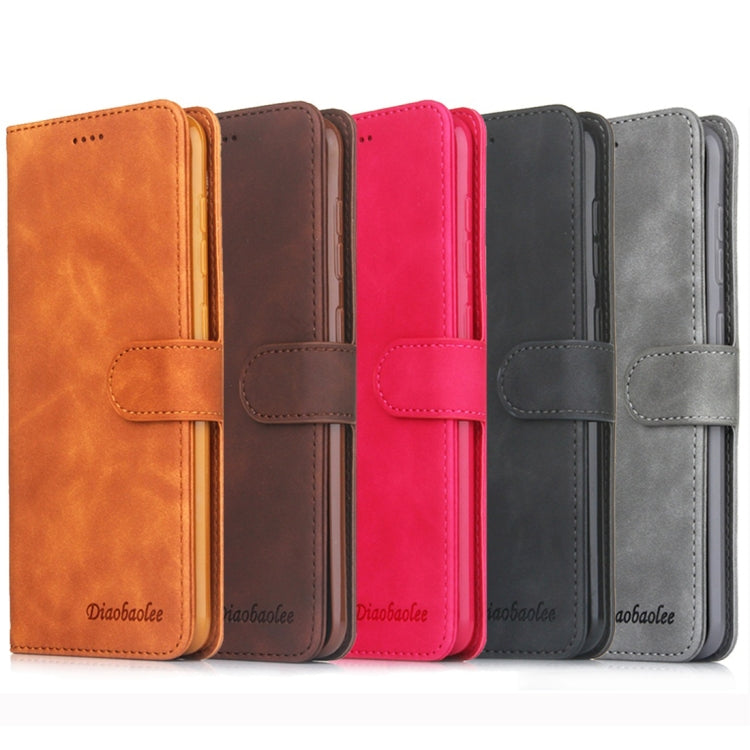 For Galaxy A50 Diaobaolee Pure Fresh Texture Horizontal Flip Leather Case, with Holder & Card Slot & Wallet & Photo Frame