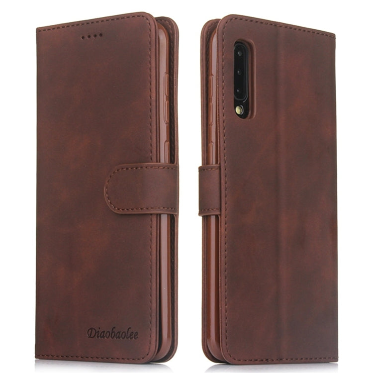 For Galaxy A50 Diaobaolee Pure Fresh Texture Horizontal Flip Leather Case, with Holder & Card Slot & Wallet & Photo Frame