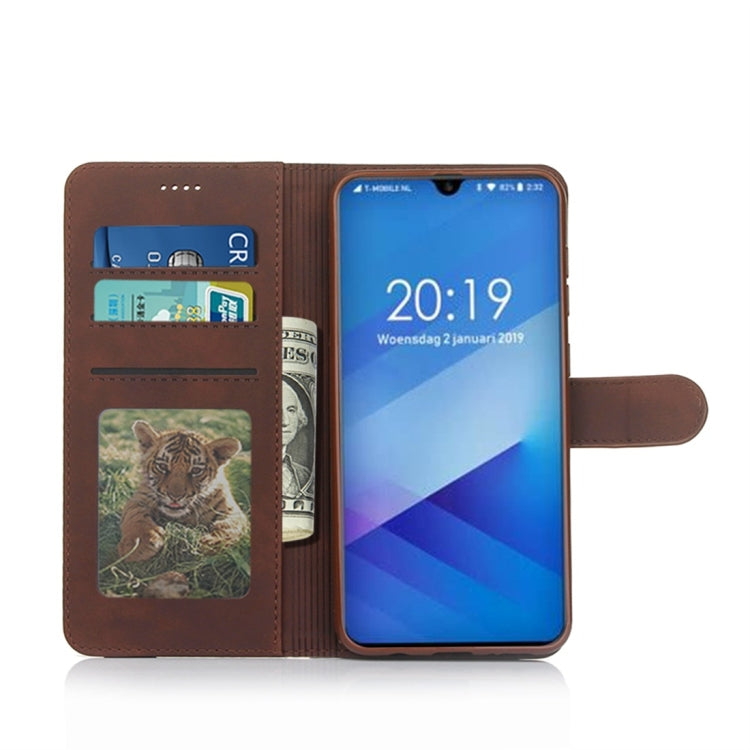 For Galaxy A50 Diaobaolee Pure Fresh Texture Horizontal Flip Leather Case, with Holder & Card Slot & Wallet & Photo Frame