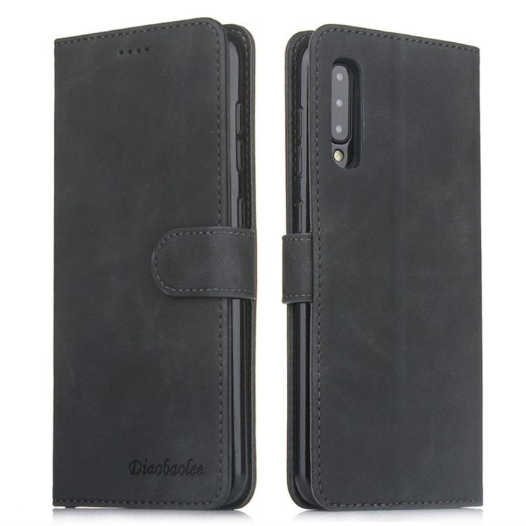 For Galaxy A50 Diaobaolee Pure Fresh Texture Horizontal Flip Leather Case, with Holder & Card Slot & Wallet & Photo Frame