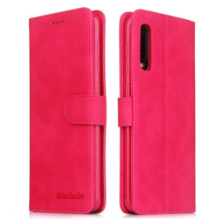 For Galaxy A50 Diaobaolee Pure Fresh Texture Horizontal Flip Leather Case, with Holder & Card Slot & Wallet & Photo Frame