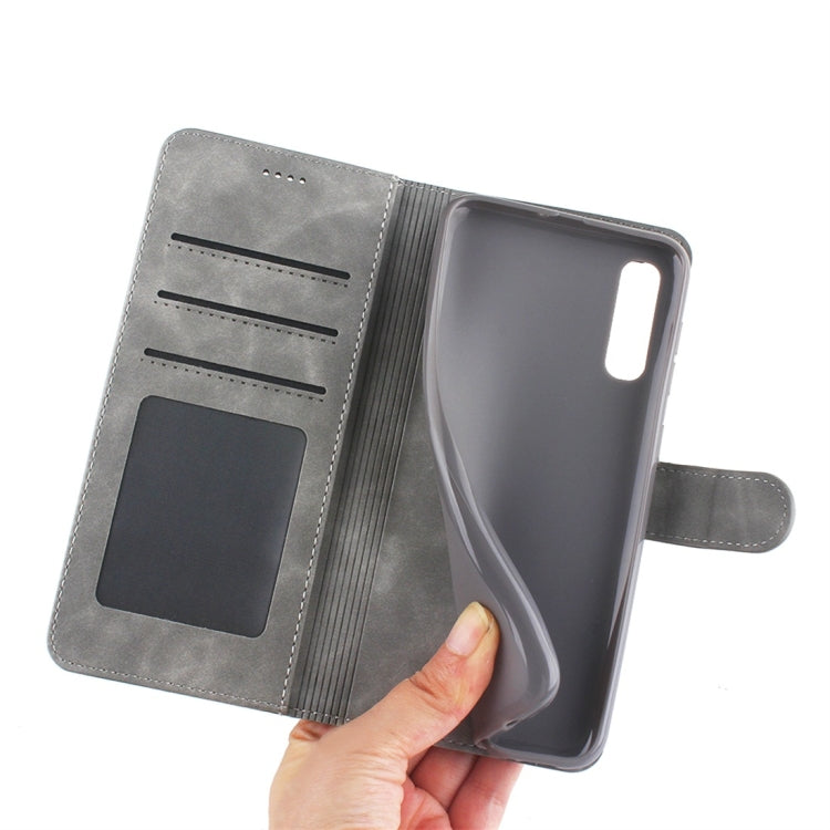 For Galaxy A50 Diaobaolee Pure Fresh Texture Horizontal Flip Leather Case, with Holder & Card Slot & Wallet & Photo Frame