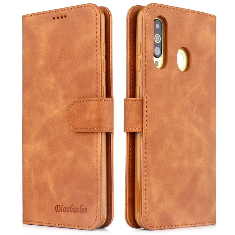 For Galaxy A60 Diaobaolee Pure Fresh Texture Horizontal Flip Leather Case, with Holder & Card Slot & Wallet & Photo Frame