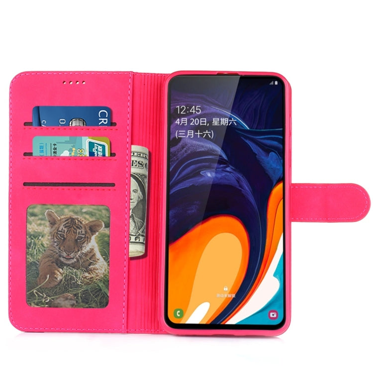 For Galaxy A60 Diaobaolee Pure Fresh Texture Horizontal Flip Leather Case, with Holder & Card Slot & Wallet & Photo Frame