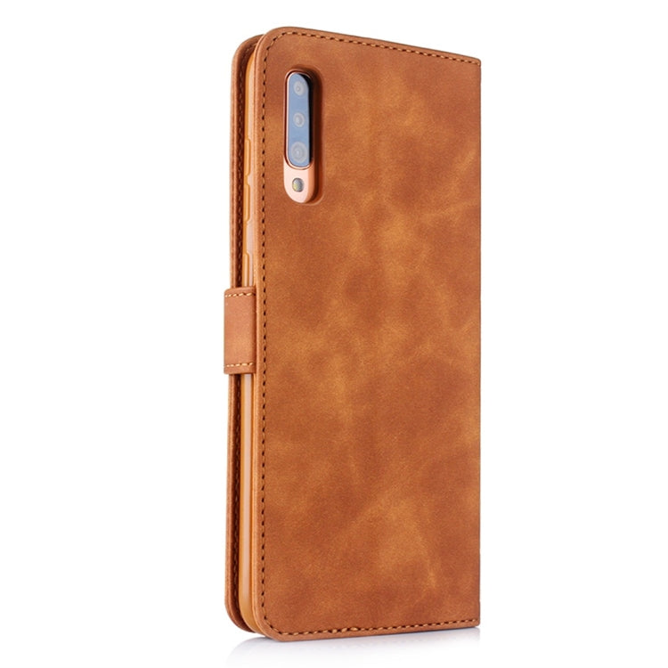 For Galaxy A70 Diaobaolee Pure Fresh Texture Horizontal Flip Leather Case, with Holder & Card Slot & Wallet & Photo Frame