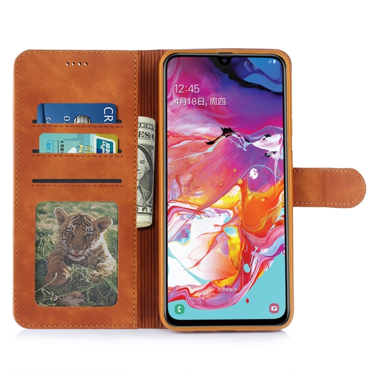 For Galaxy A70 Diaobaolee Pure Fresh Texture Horizontal Flip Leather Case, with Holder & Card Slot & Wallet & Photo Frame