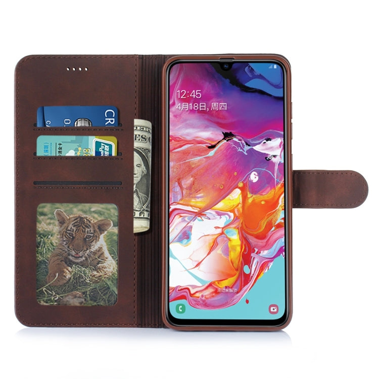 For Galaxy A70 Diaobaolee Pure Fresh Texture Horizontal Flip Leather Case, with Holder & Card Slot & Wallet & Photo Frame