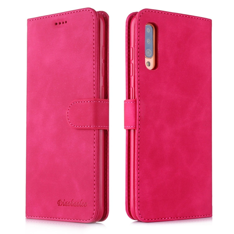 For Galaxy A70 Diaobaolee Pure Fresh Texture Horizontal Flip Leather Case, with Holder & Card Slot & Wallet & Photo Frame