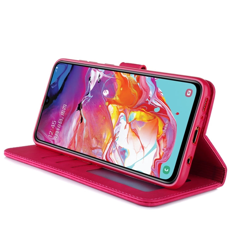 For Galaxy A70 Diaobaolee Pure Fresh Texture Horizontal Flip Leather Case, with Holder & Card Slot & Wallet & Photo Frame