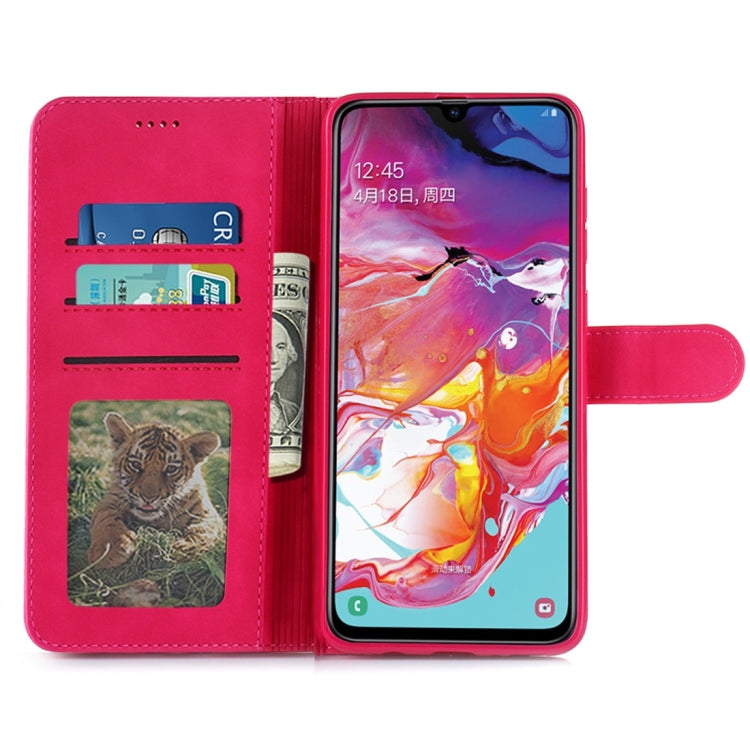For Galaxy A70 Diaobaolee Pure Fresh Texture Horizontal Flip Leather Case, with Holder & Card Slot & Wallet & Photo Frame