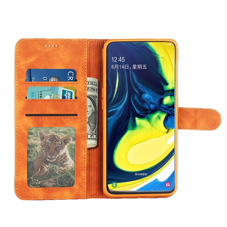 For Galaxy A80 / A90 Diaobaolee Pure Fresh Texture Horizontal Flip Leather Case, with Holder & Card Slot & Wallet & Photo Frame