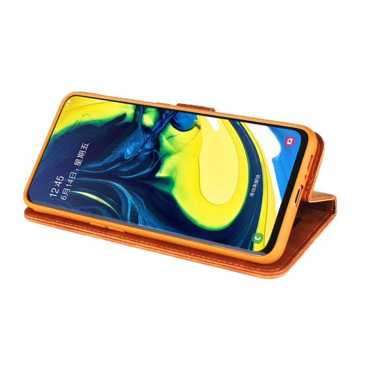 For Galaxy A80 / A90 Diaobaolee Pure Fresh Texture Horizontal Flip Leather Case, with Holder & Card Slot & Wallet & Photo Frame